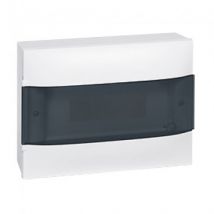 Practibox S Surface Mount box Transparent door. 1x22 Módulos LEGRAND 137135 - White