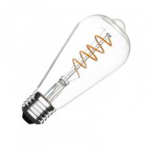 4W E27 ST64 200 lm Dimmable Spiral Filament LED Bulb - Warm White 2000K - 2500K