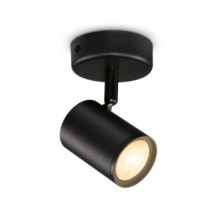 WiZ Imageo Dimmable CCT Selectable 4.9W Single Spotlight LED Wall Lamp - Black