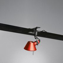 ARTEMIDE Tolomeo LED Wall Lamp with Clamp - Red