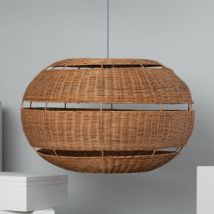 Bulang Oblate Rattan Pendant Lamp ILUZZIA Ø800 mm - Several options