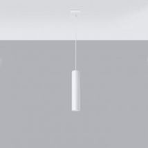 Lagos 1 Wooden Pendant Lamp Sollux - White