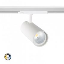 New White 30W d'Angelo CCT LED Spotlight for a Three-Circuit Track - LIFUD - Adjustable (Warm-Cool-Daylight)