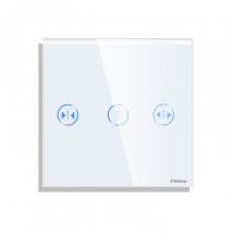 Modern Tactile Curtain Switch - White