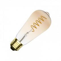 Lampadina LED Filamento E27 4W 200 lm Regolabile ST64 Spirale Gold Bianco Caldo 2000K - 2500K