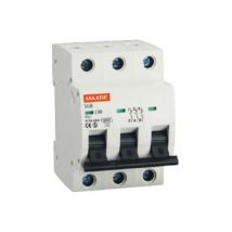 Interruttore Magnetotermico Residenziale 3P 6kA 10-63A Curva C MAXGE 25 A