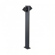 Lampioncino LED Cubus Bollard 22W IP65 LEDS-C4 55-9944-Z5-CL Grigio Urbano