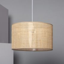 Lampada Sospensione Rattan Baracoa Bianco