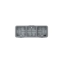 Scatola di Superficie 3 Elementi Orizzontale Plesso LEGRAND 069680 Grigio