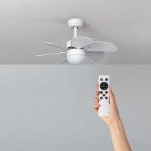Ventilatore LED da Soffitto Orion Bianco 81cm Motore DC Bianco