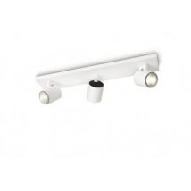 Lampada da Soffitto con Tre Faretti PHILIPS Runner Bianco