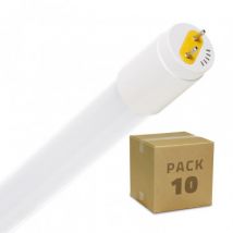 Pack Tubo LED T8 G13 120 cm Vetro Connessione Unilaterale 18W 120lm/W (10 un.) No Flicker Bianco Naturale 3800K - 4200K