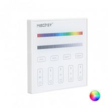 Telecomando RF 220-240V AC da Parete per Regolatore LED RGBW 4 RF Zone MiBoxer T3 RGBW