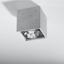 Applique da Soffitto Valde Cemento SOLLUX Grigio