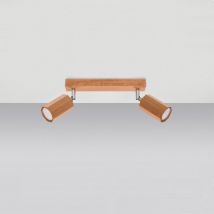 Applique da Soffitto in Legno Zeke 2 SOLLUX Legno