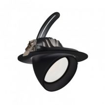 Faretto Proiettore Orientabile Circolare LED 48W 120 lm/W Nero No Flicker OSRAM Bianco Naturale 3800K - 4200K