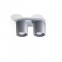 Applique da Soffitto in Alluminio Orbis 2 SOLLUX Grigio