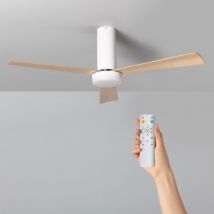 Ventilatore da Soffitto LED Kurto Bianco 122cm Motore DC Bianco