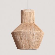 Lampa Wisząca z Włókna Naturalnego Zewnętrzna Newén Ø500 mm ILUZZIAOutdoor White