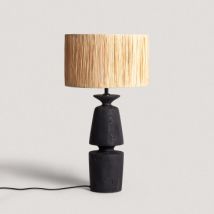 Lampa Stołowa z Drewna Alaia ILUZZIANaturalne