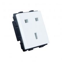 UK Plug Socket Modern - White