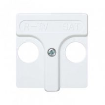 Plate for Inductive R/TV+SAT Sockets Simon 27 Play - White