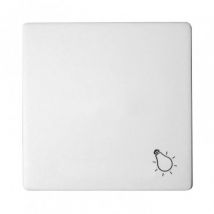 Single Rocker with Viewer and Light Symbol for S.77 Mechanisms Simon 82 - White