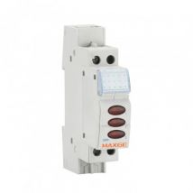 MAXGE 230V AC Alpha + EPSLT Triple LED Indicator - Red