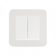 Classic Double Switch - White