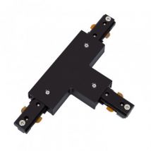 T-Type Connector for Two-Circuit PC LED Track - Black