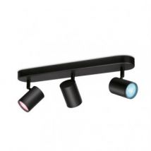 WiZ Imageo Dimmable RGB Smart Wifi + Bluetooth 4.9W Three Spotlight LED Ceiling Lamp - Black