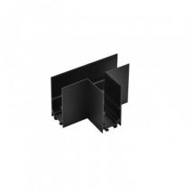 "T" Horizontal Connector for Single Circuit Magnetic Track Suspended 20mm - Black