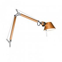 ARTEMIDE Gloss White Tolomeo Micro Table Lamp with Fixed Support - Orange