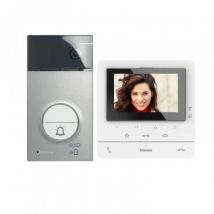 BTICINO 364614 1 House 2-Wire CLASSE 100 Connected Video Entry Kit with LINEA 3000 Panel and Handsfree Monitor - Aluminium