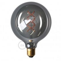 E27 G125 5W 150lm Smoky Dimmable Filament LED Bulb Creative-Cables DL700179 - Warm White 2000K