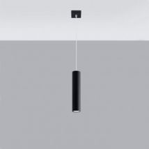 Lagos 1 Wooden Pendant Lamp Sollux - Black