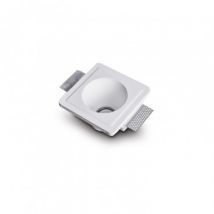 Downlight Ring Plasterboard integration for GU10 / GU5.3 LED Bulb UGR17 153x153 mm Cut Out - White