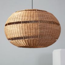 Bulang Oblate Rattan Pendant Lamp ILUZZIA Ø800 mm - Several options