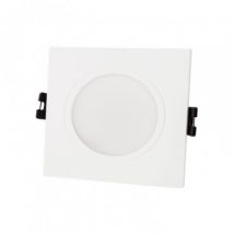 Square Downlight Ring for GU10 / GU5.3 LED Bulbs with Ø75 mm Cut Out IP65 - White