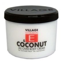 Village Vitamin E All Over Body Cream Coconut 500 ml Tiegel - Parfümerie Becker