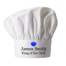 Personalised King of Grill Chef Hat