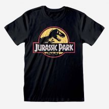 Jurassic Park Distressed Logo T-Shirt Small
