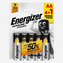 Energizer AA Batteries – Pack of 4 + 1