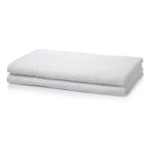 Box of 100 White Hotel Large Bath Sheet 400 GSM 3 Stripe - 100cm x 150cm