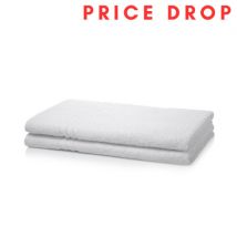 Pack of 4 White Wholesale Institutional & Hotel Bath Sheets - 400 GSM