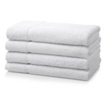 Box of 240 White Wholesale Institutional & Hotel Hand Towels - 500 GSM