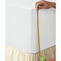 Double Light Blue 16" Extra Deep Fitted Sheet Polycotton Easy Care