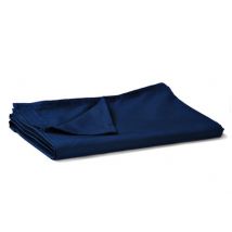 Single - Navy Blue Flat Sheets Easy Care 68 Pick Polycotton 178x254cm