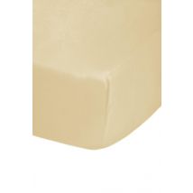 Single - Cream Fitted Sheets Easy Care 68 Pick Polycotton
