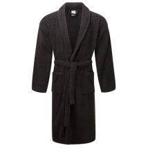 Black Terry Towelling Dressing Gown